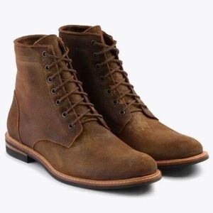 Nisolo All Weather Andres Men’s Waxed Brown Leather Boots Size 8.5